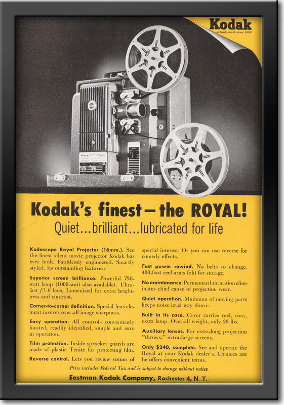  1954 Kodak Royal - framed preview retro