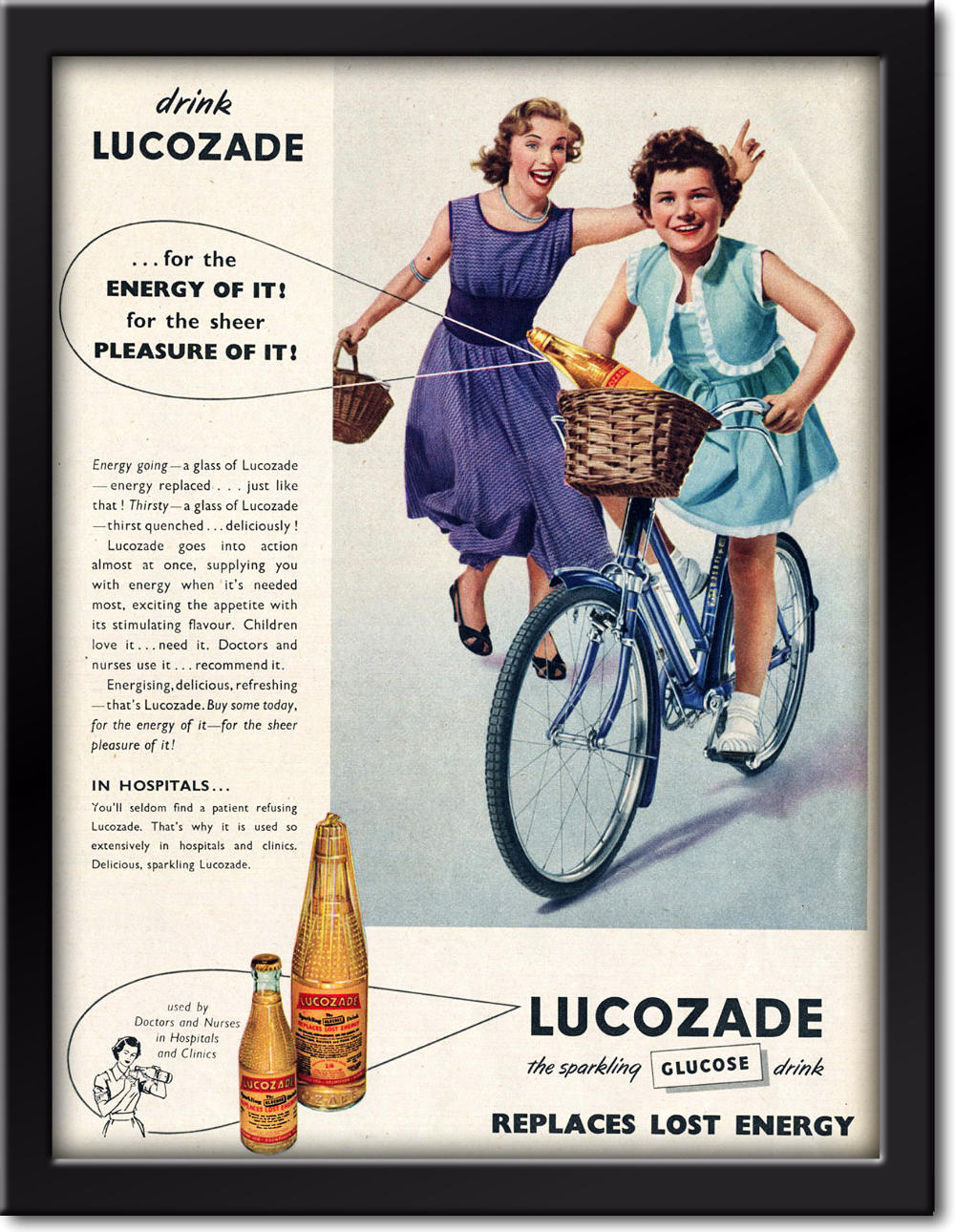 1954 Lucozade retro ad