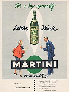 1954 Martini Dry - vintage ad