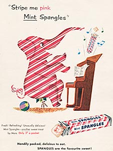  1954 Mint Spangles vintage ad