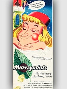 1954 ​Murraymints - vintage ad
