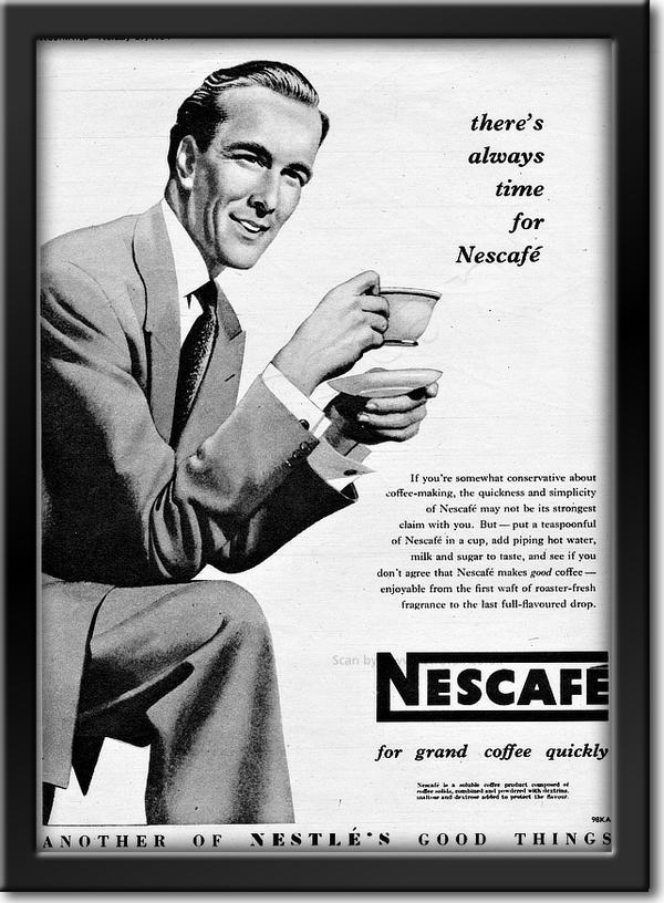 1954 vintage Nescafe Coffee advert