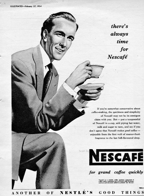 1954 Nescafe Coffee vintage ad