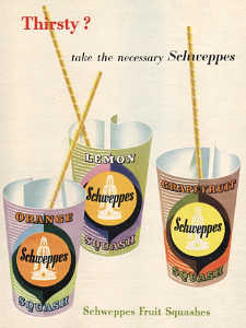  1954 Schweppes - vintage ad