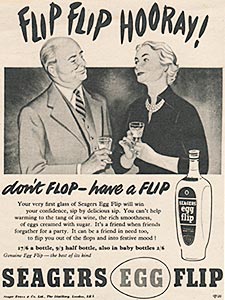 1954 ​Seagers Egg Flip - vintage ad