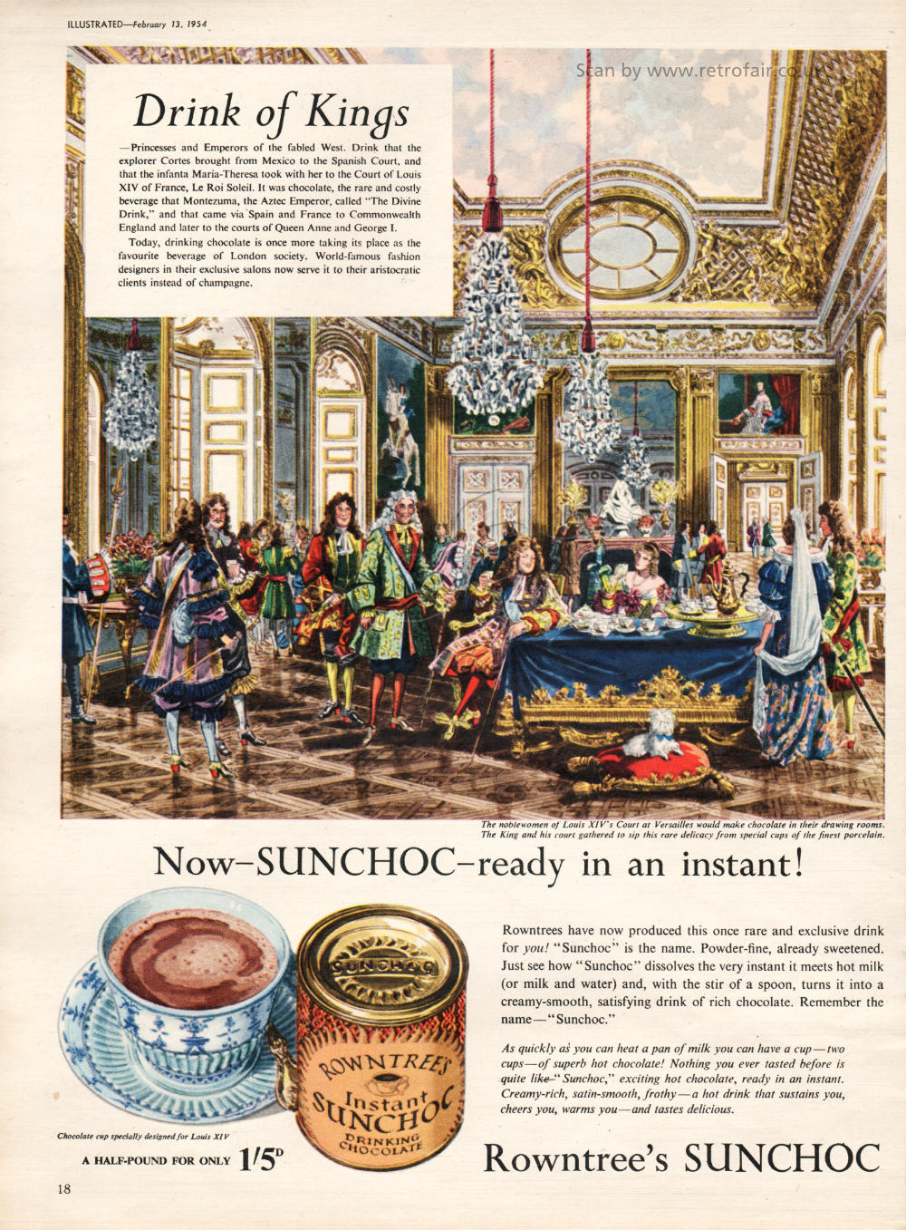 1954 Rowntrees Sunchoc Drink