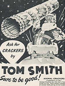 1954 ​Tom Smith Crackers - vintage ad