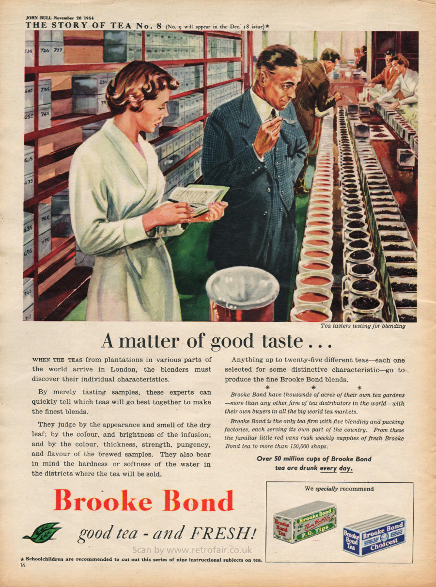 1954 Brooke Bond Story Of Tea No. 8 - framed preview