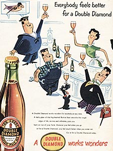 1955 Double Diamond - vintage ad