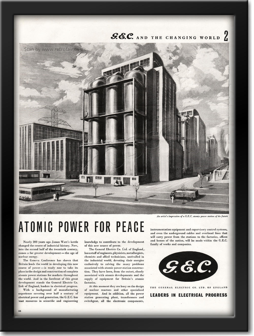 1955 General Electric Corporation (GEC) vintage ad