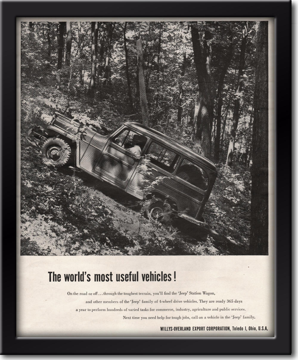 1955 vintage Jeep ad