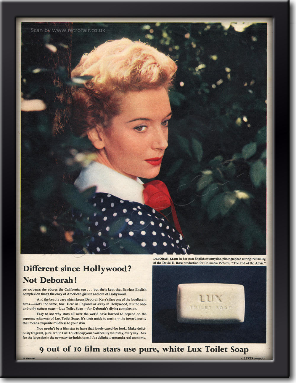 1955 vintage Lux Toilet Soap advert