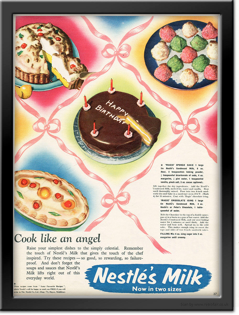 1955 Nestlé Milk retro ad