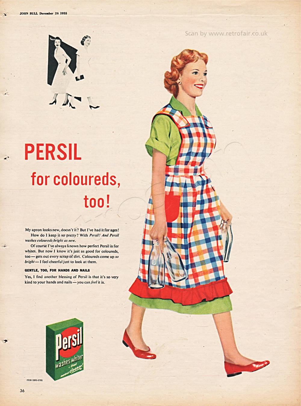 1955 Persil Washing Powder vintage ad