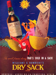 1958 Dry Sack - vintage ad