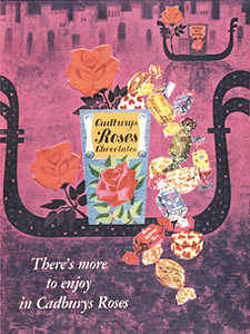 1959 Cadbury's Roses - vintage ad