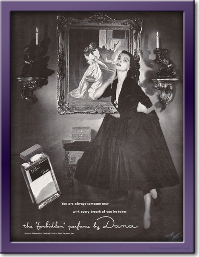 1949 Dana Perfume - framed preview retro