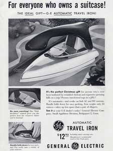 1953 General Electric Travel Iron Vintage Ad
