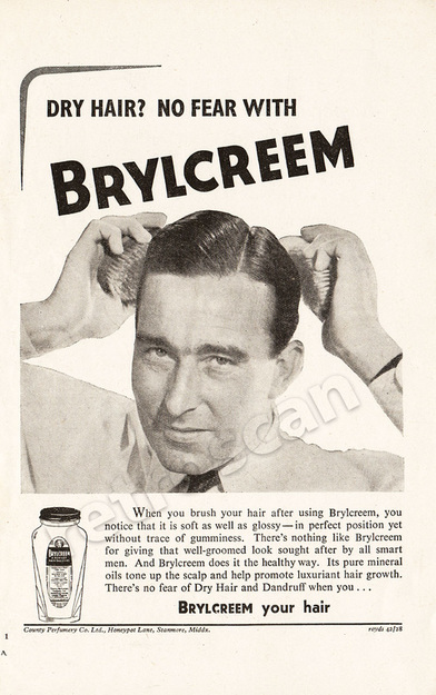1949 Brylcreem - unframed vintage ad