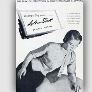 1950 Lyle and Scott advert