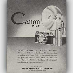1954 Canon Cameras - Vintage Ad
