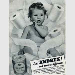 1953 Andrex toilet roll