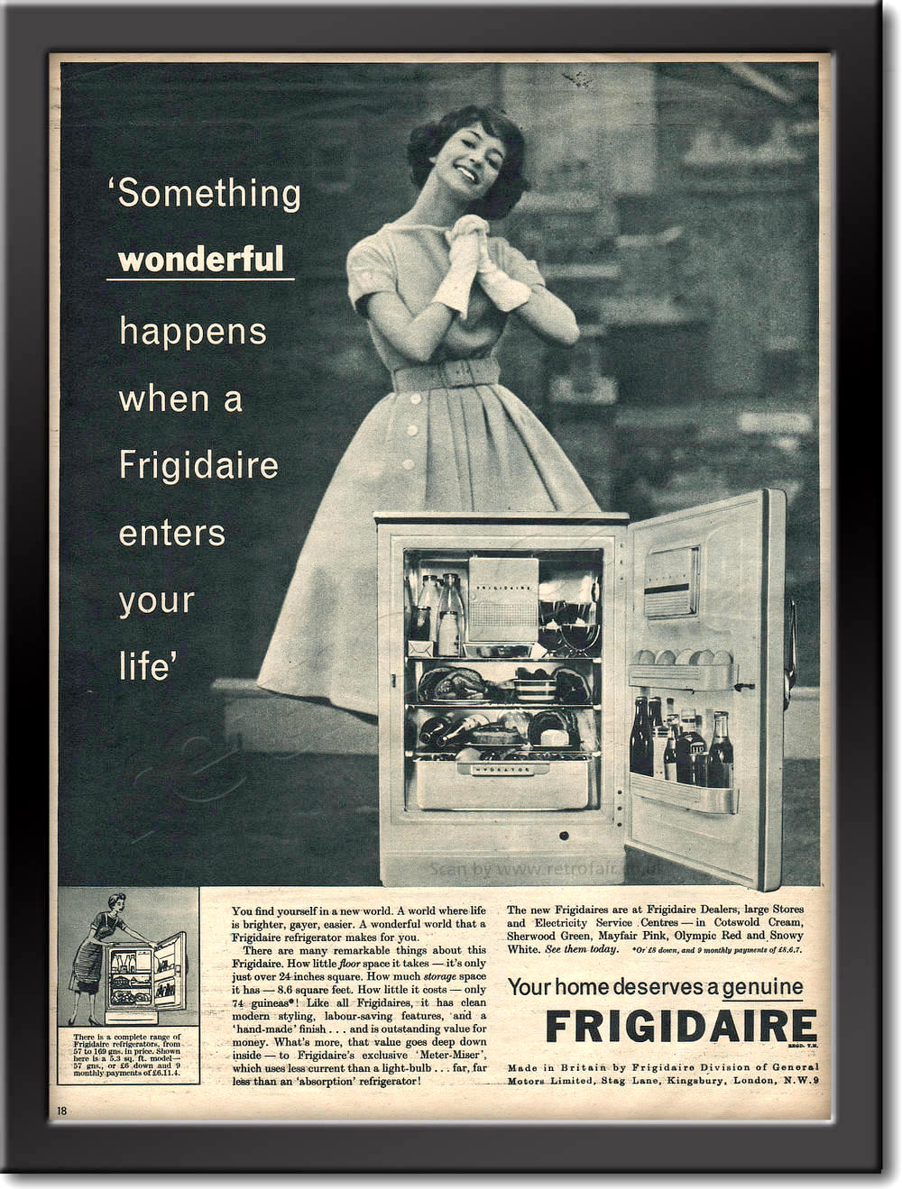 1958 Frigidaire - framed preview retro