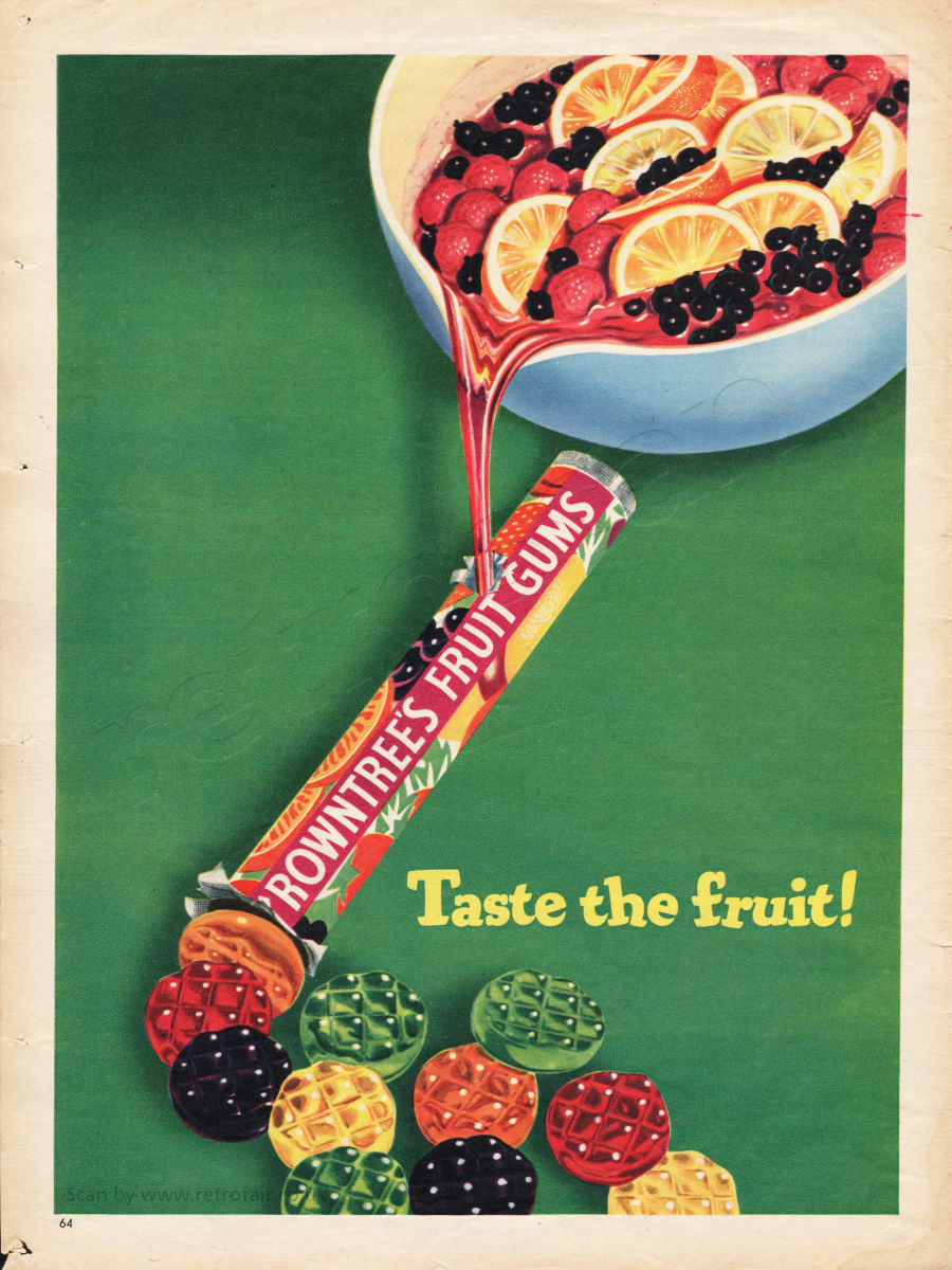 1955 Rowntree's Fruit Gums - Framed Preview