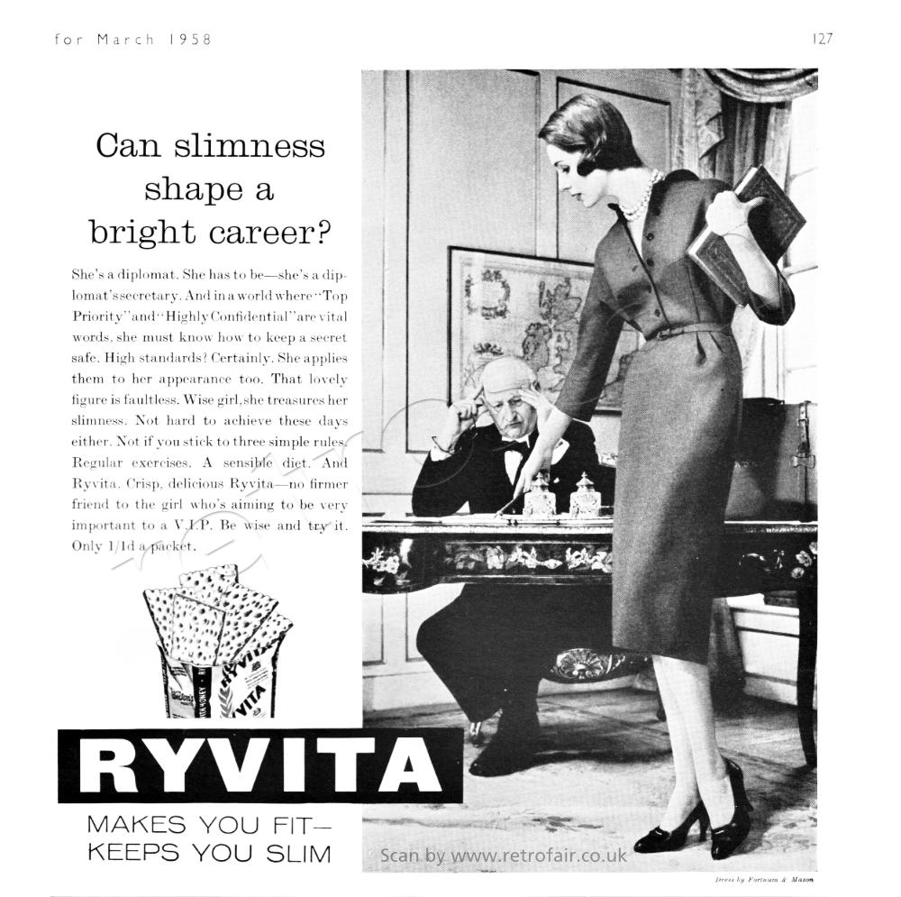 1958 Ryvita vintage ad