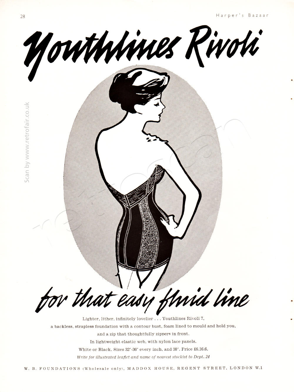 1958 WB Youthlines Rivoli vintage ad