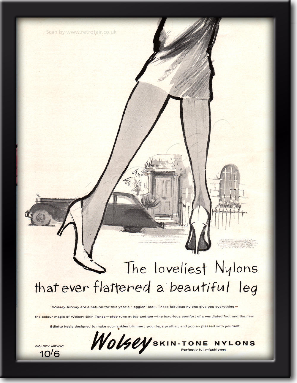 1958 Wolsey Nylons framed preview