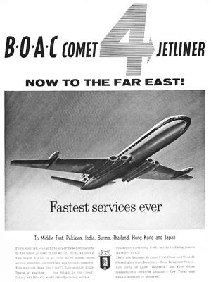 1959 BOAC Vintage Ad