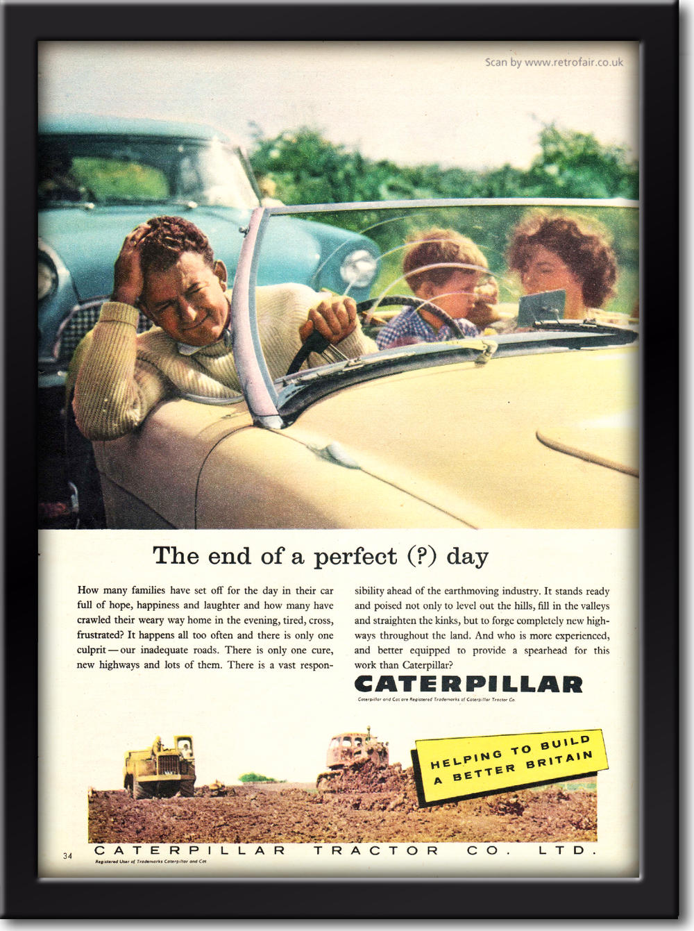1959 vintage Caterpiller Tractors advert