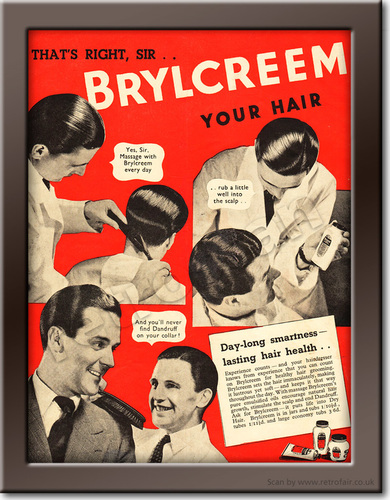 1950 Brylcreem - framed preview retro