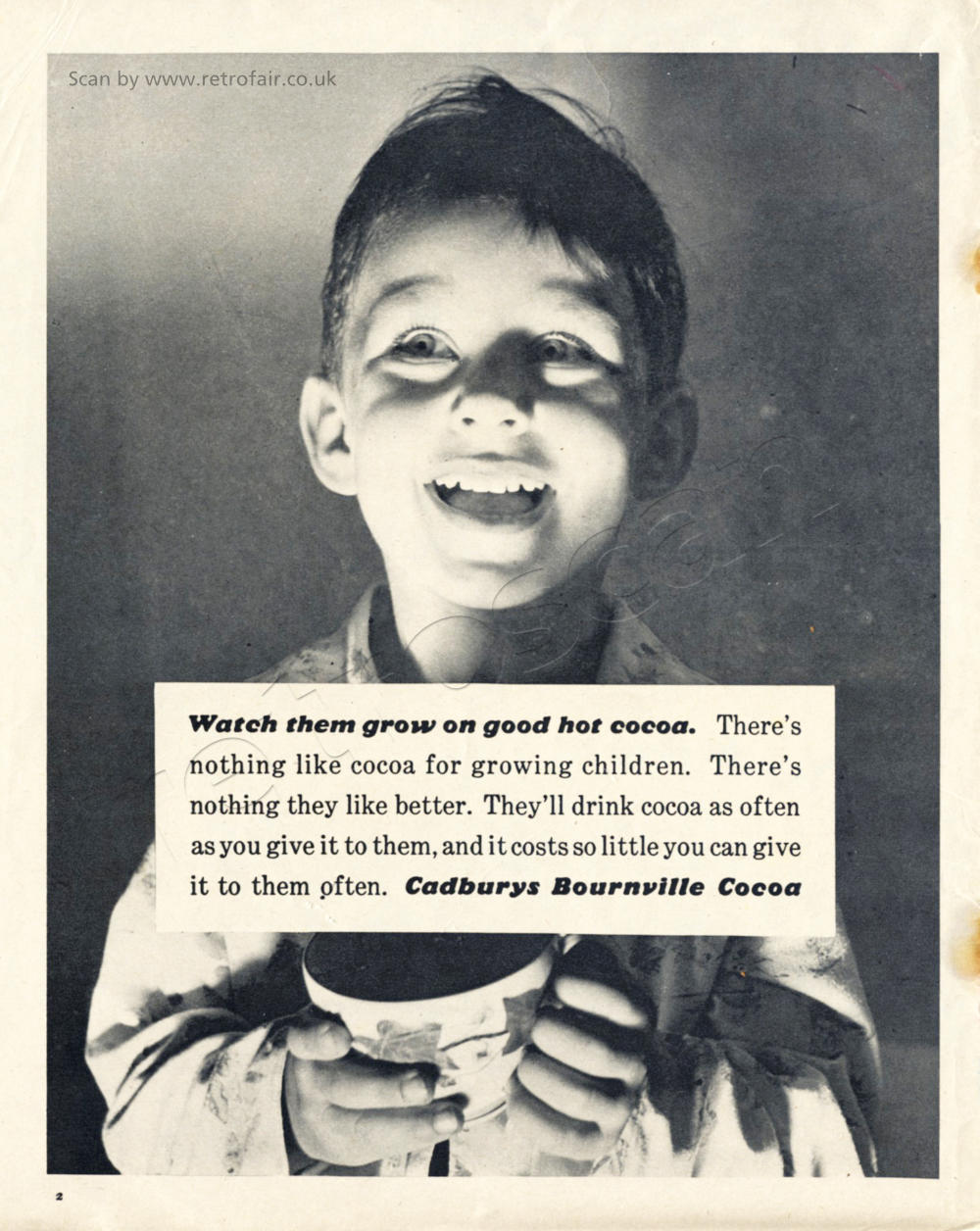 1960 Cadbury;s Cocoa laughing boy 