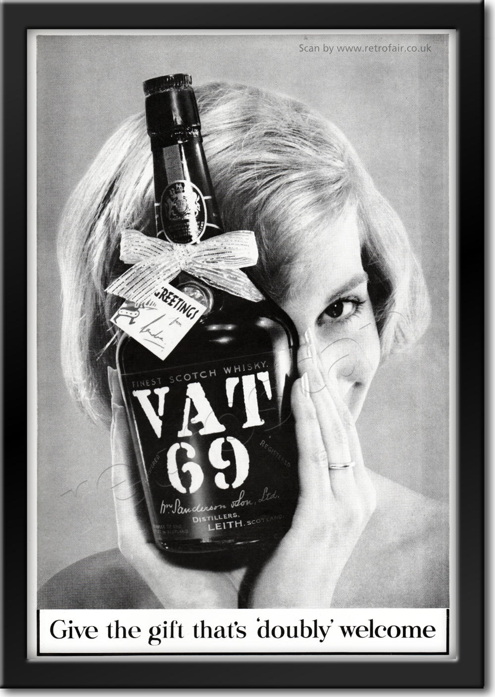 1960 VAT 69 Scotch Whisky - framed preview vintage ad