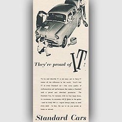 1955 ​Standard Cars - vintage ad