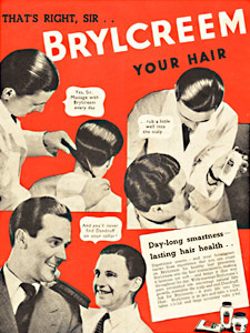 1950 Brylcreem Hair Cream - vintage ad