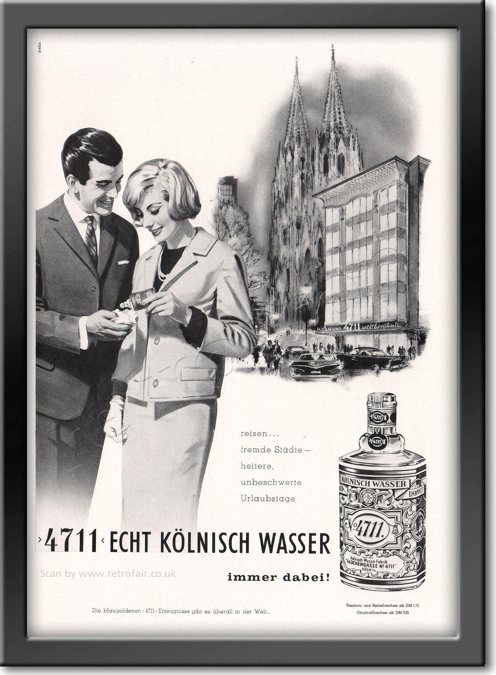 1961 4711 Kölniche Wasser - framed preview retro