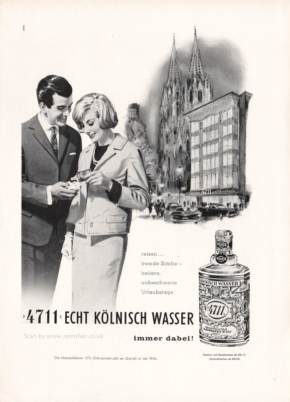  1961 4711 Kölniche Wasser - unframed vintage ad