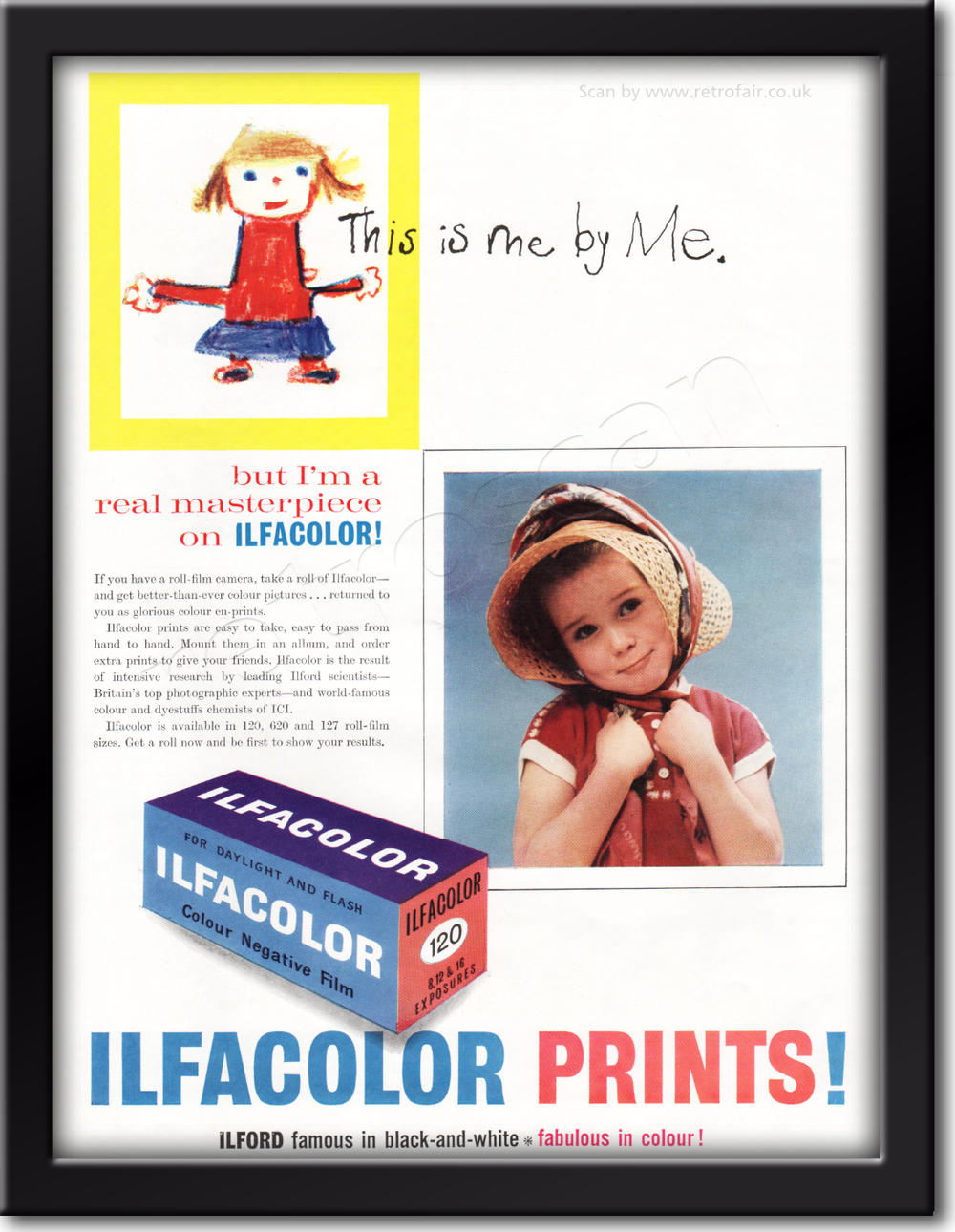  1961 Ilford Colour Prints - framed preview retro
