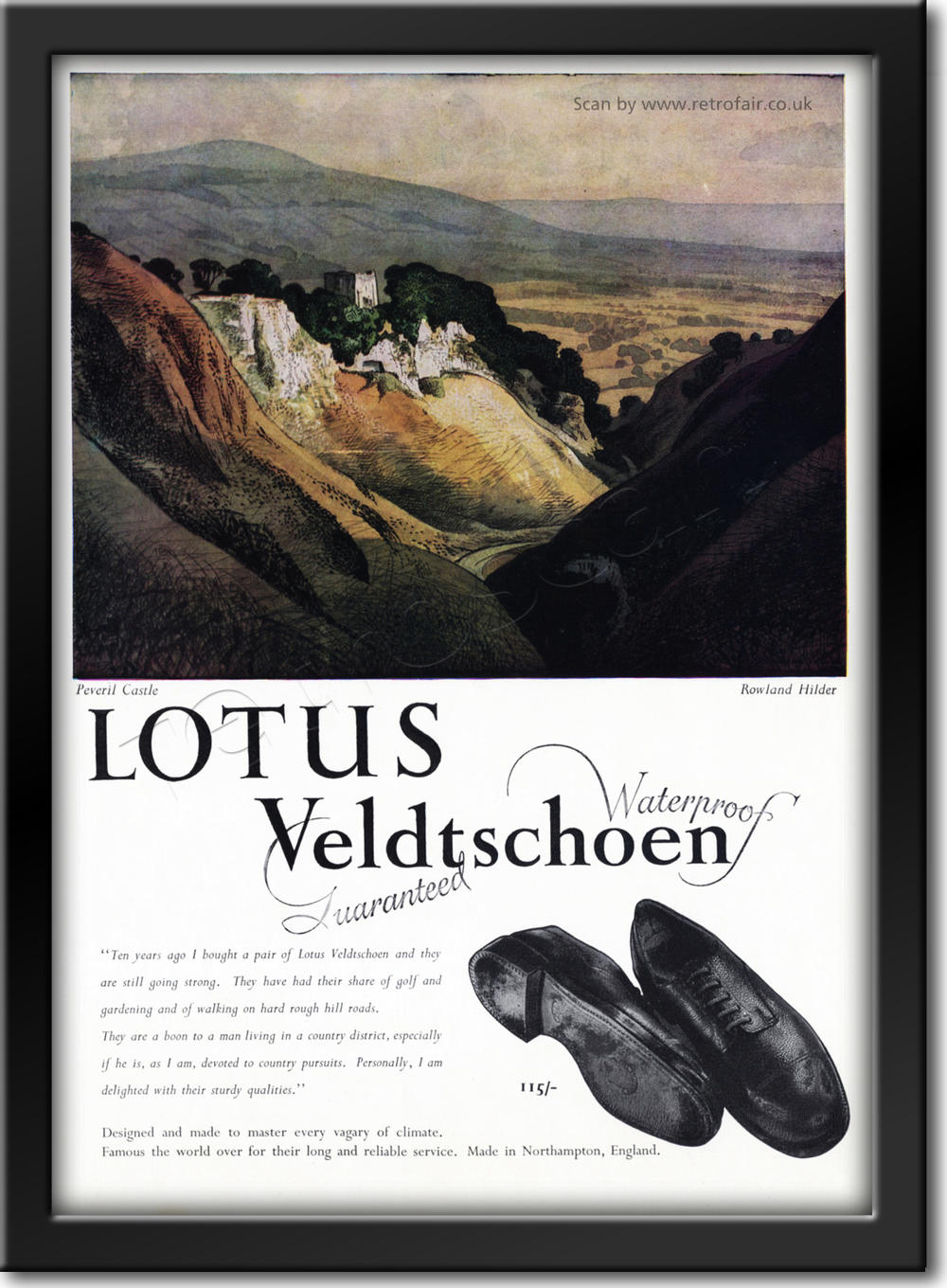 Lotus Veldtschoen 'Peveril Castle' - framed preview