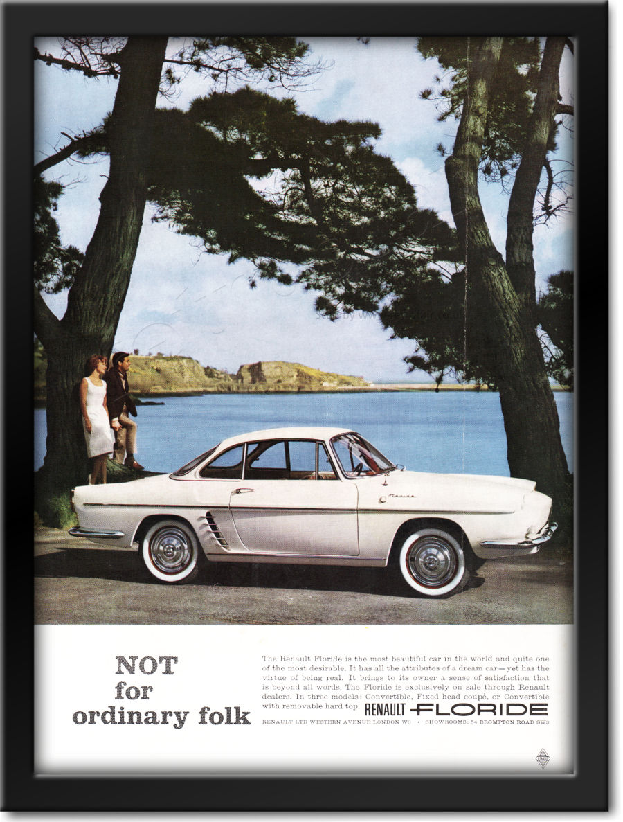1961 Renault - unframed vintage ad