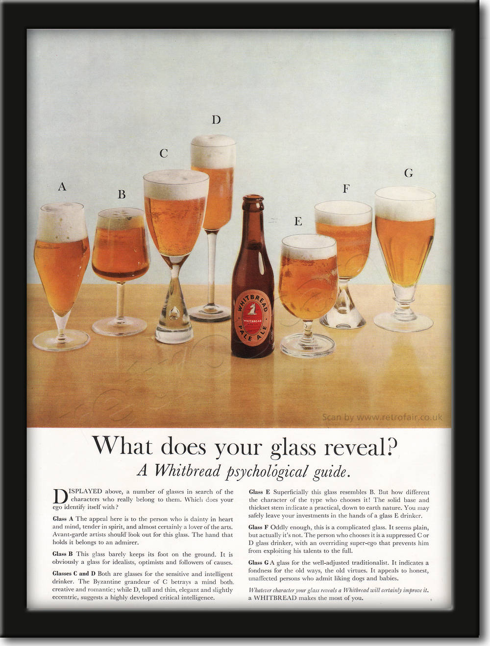1961 Whitbread Pale Ale - framed preview retro