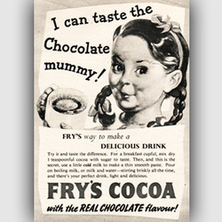 1951 Fry's Cocoa - vintage ad