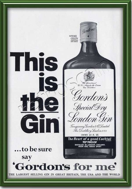 1966 Gordons Gin - framed preview