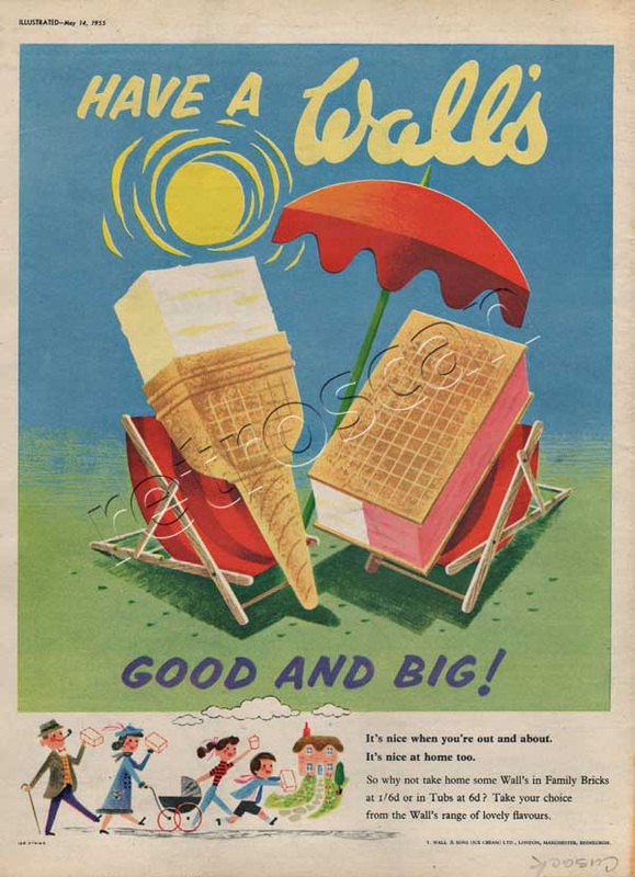 1955 Walls Ice Cream advert