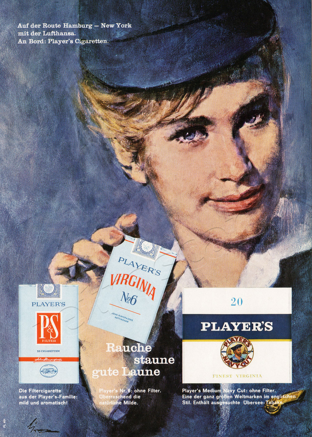 1964 Player's Cigarettes - unframed vintage ad
