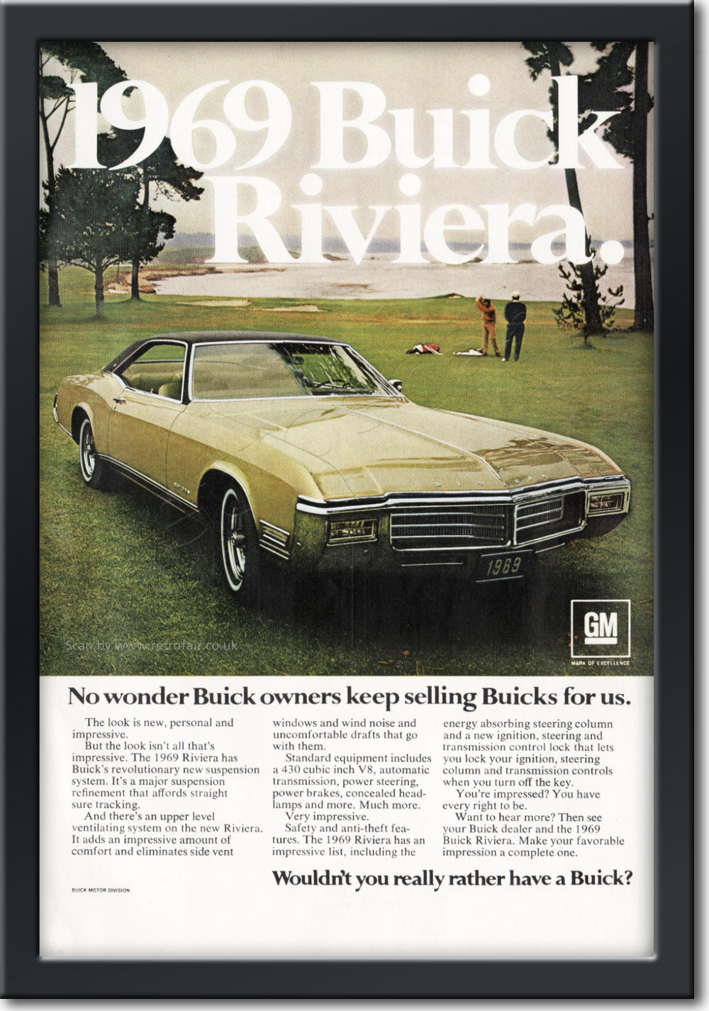 1969 Buick - framed preview vintage ad