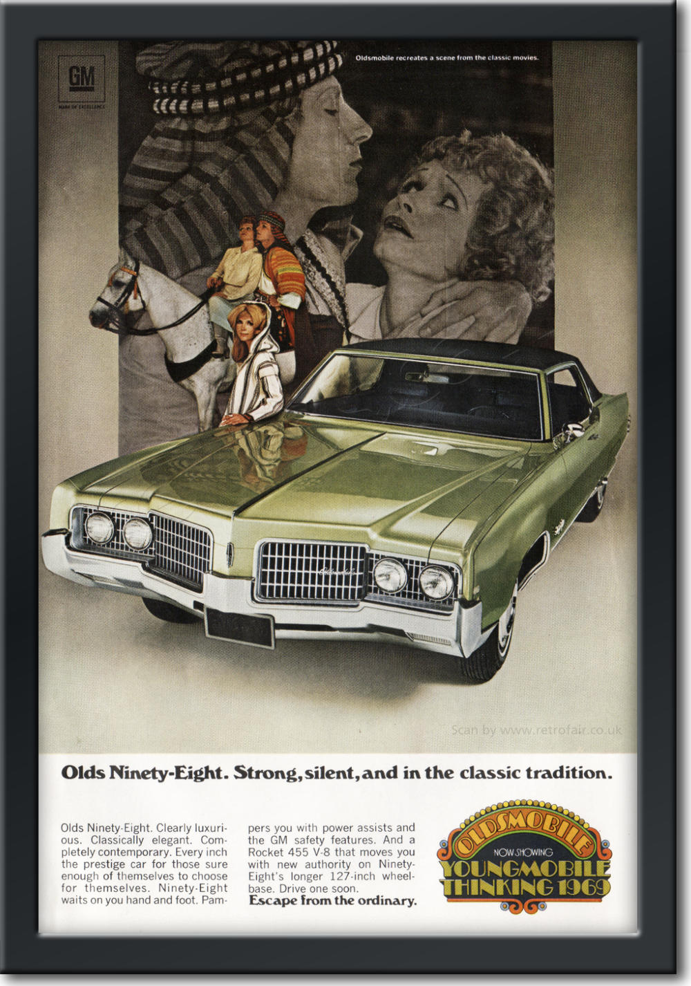 1968 Oldsmobile - framed preview vintage ad
